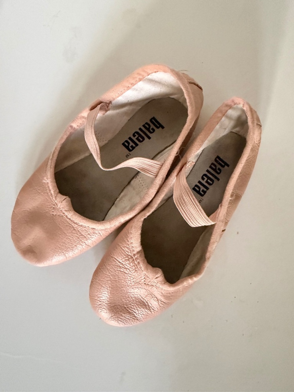Balera girls nude ballet slippers size 2